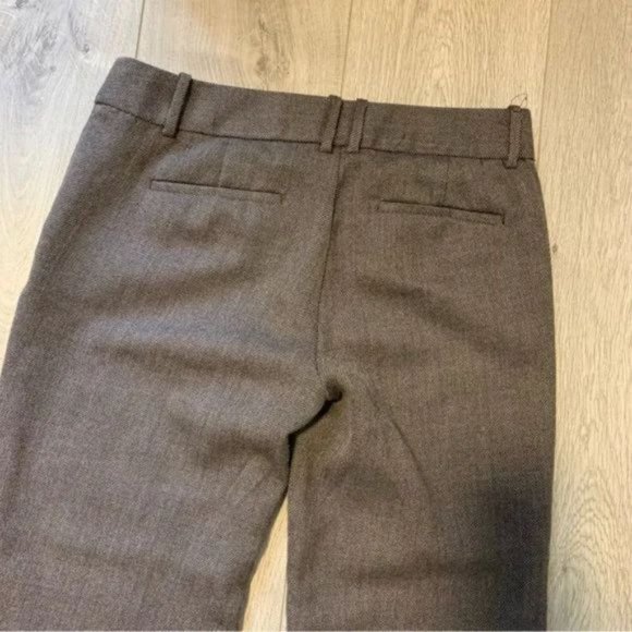 J. Crew Wool Blend Favourite fit winter Pants, Size 6 fully lined in brown - Picture 5 of 10